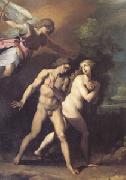 GIuseppe Cesari Called Cavaliere arpino Adam and Eve Expelled from Paradise (mk05) oil on canvas